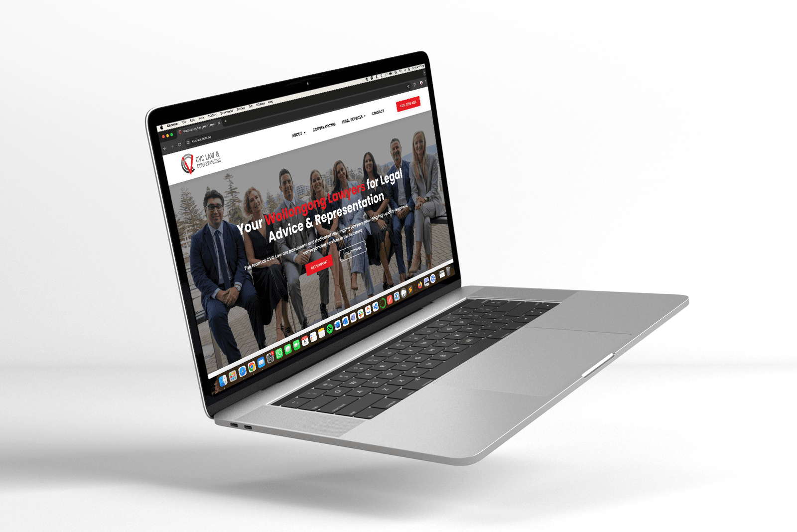 Screenshot of the CVC Law website