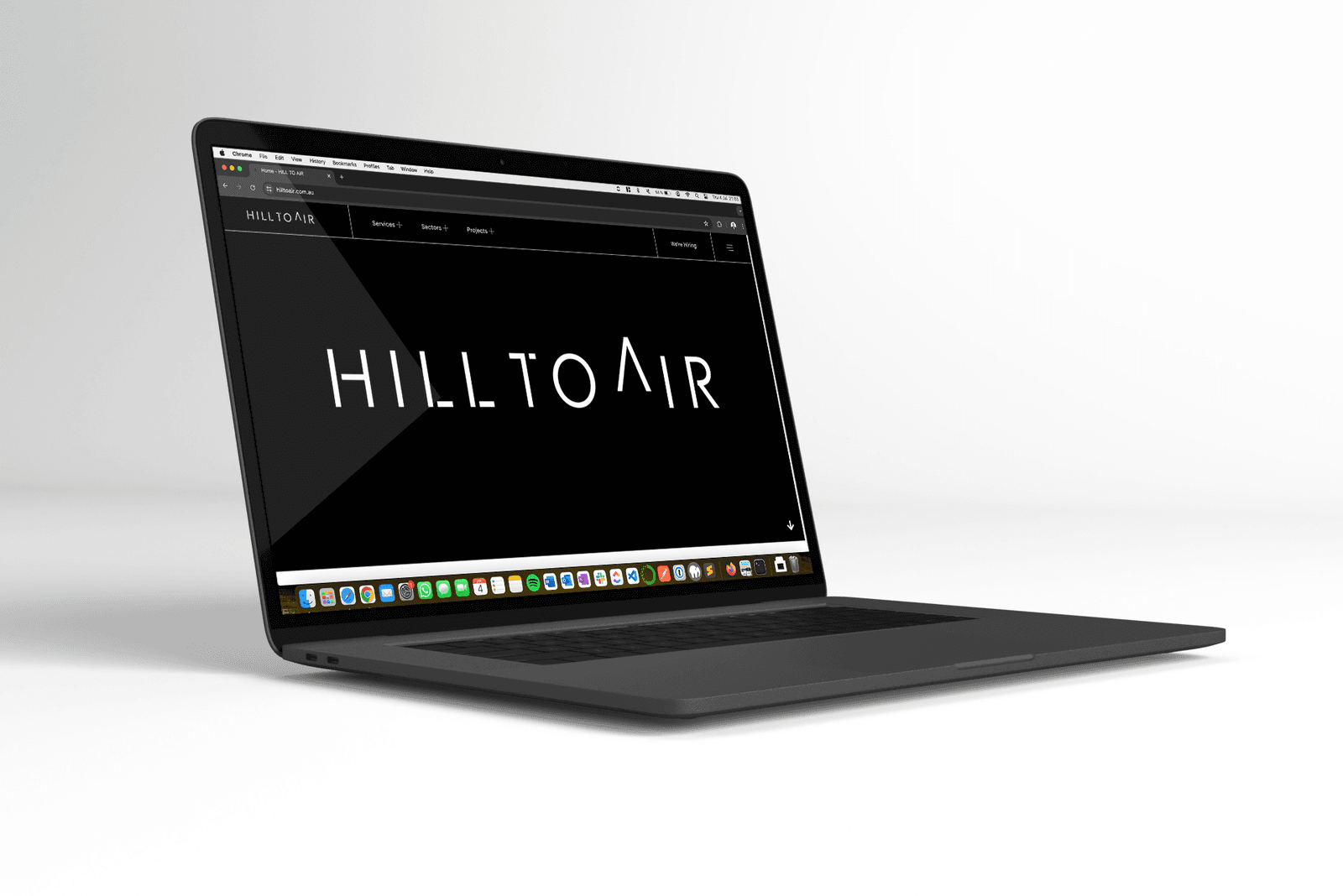 Screenshot of the Hill to Air website