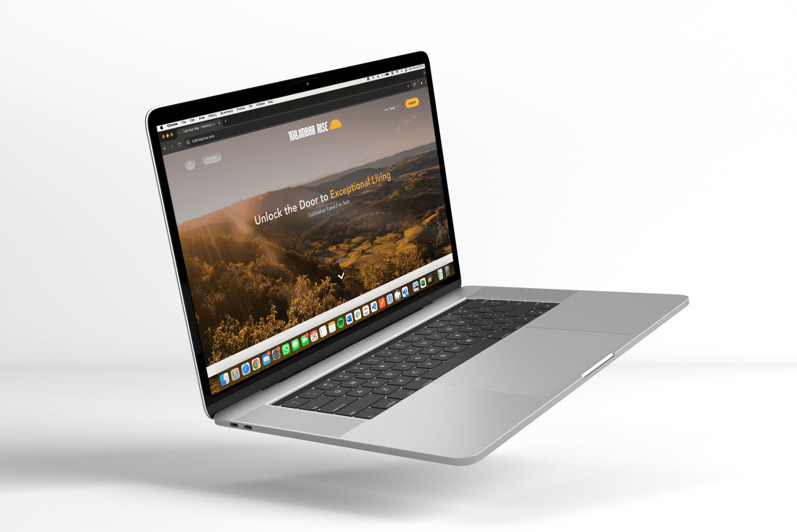 Screenshot of the Tullimbar Rise website